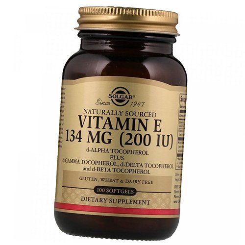 

Витамин Е, Смесь токоферолов, Vitamin E 200 Mixed Tocopherols, Solgar 100гелкапс (36313167)