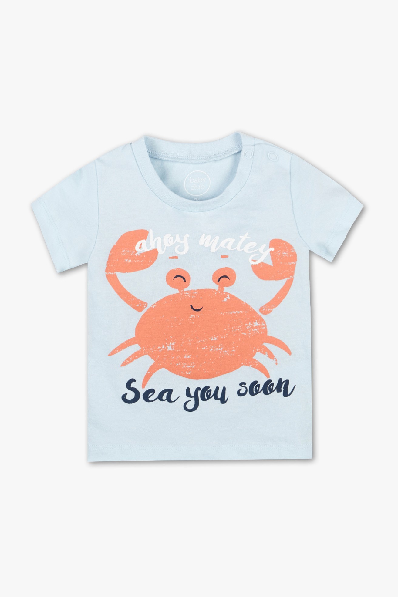 

Футболка Baby club CA32066 12 м.(80см.) голубой