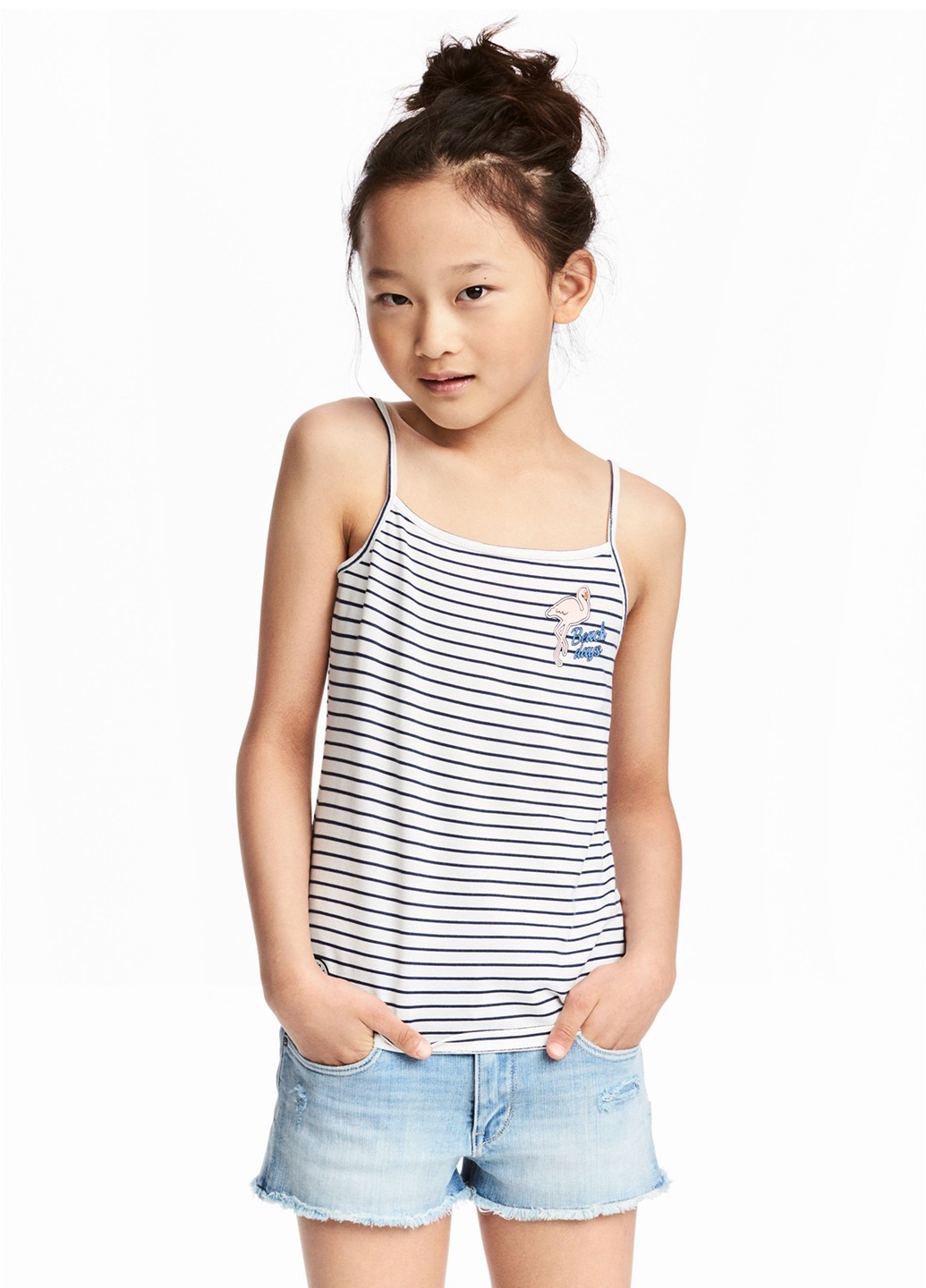 

Майка H&M KEL4620217 14 лет (170 см.) бело- синий