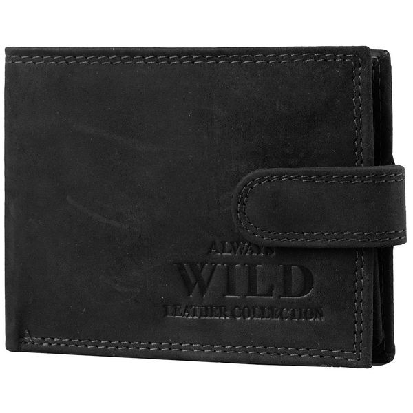 

Кошелек мужской кожаный ALWAYS WILD DNKN1187L-black