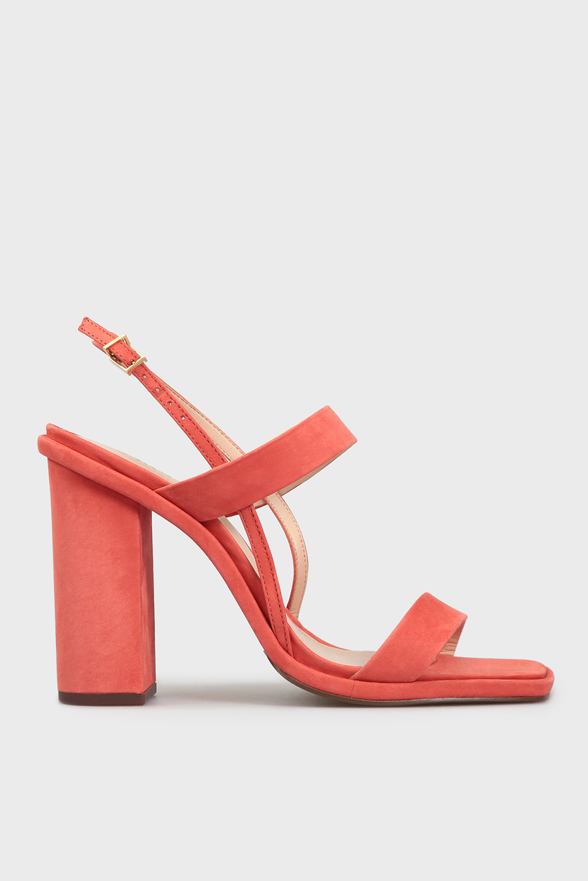 

Женские коралловые кожаные босоножки Schutz 39 S2085500030005U