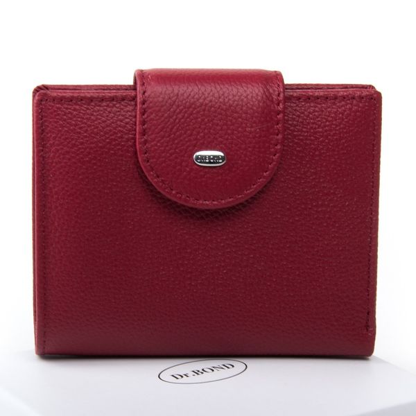 

Женский кожаный кошелек Classik DR. BOND WN-6 boreaux-red