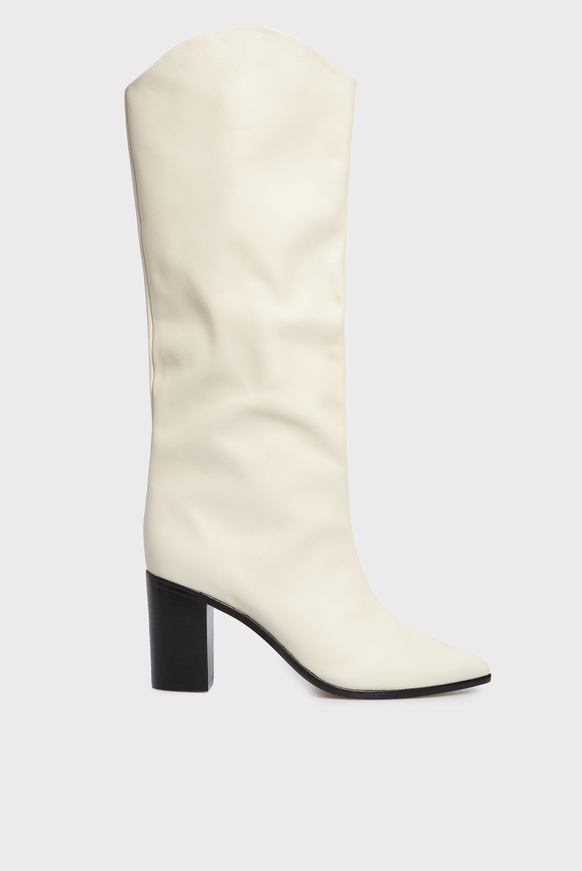 

Женские белые кожаные сапоги Schutz 39 S2013200680027U