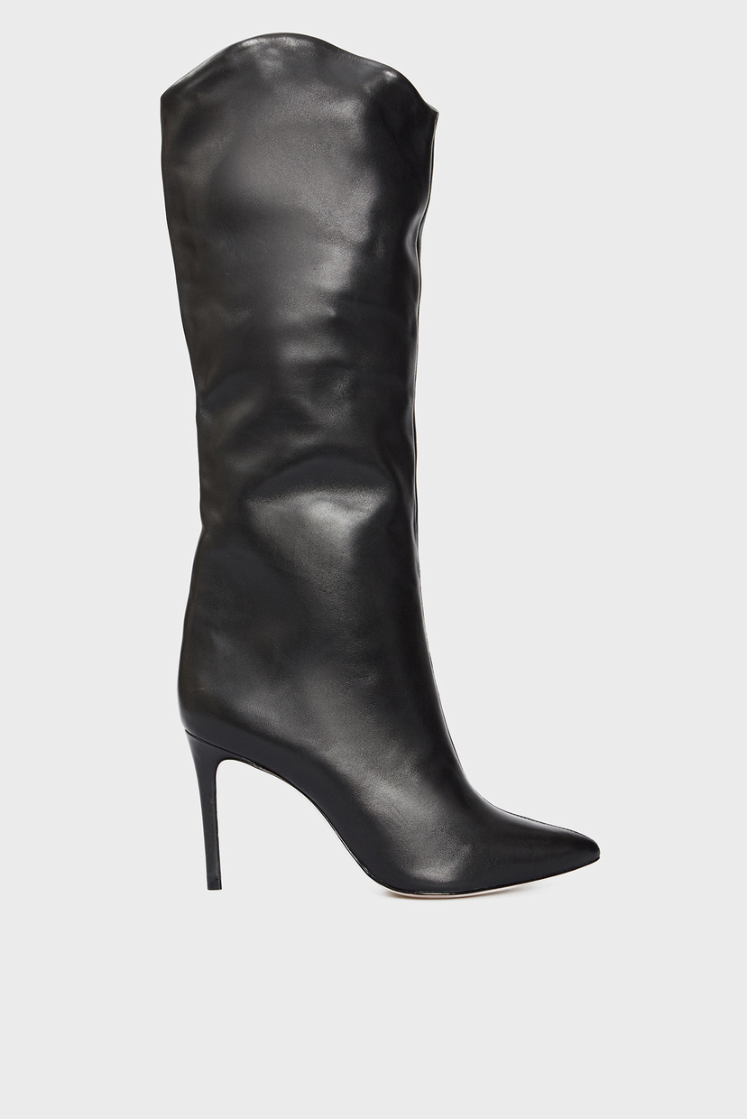 

Женские черные кожаные сапоги Schutz 39 S0172303720036U