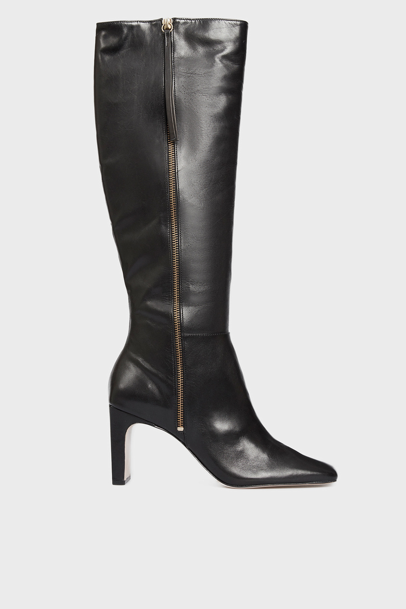 

Женские черные кожаные сапоги Schutz 40 S2098300170003U