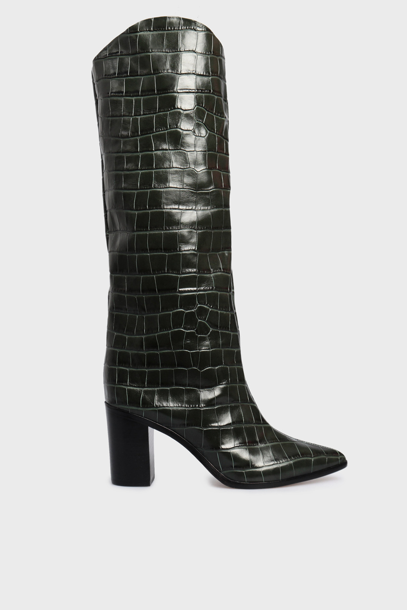 

Женские зеленые кожаные сапоги Schutz 35 S2013200680018U