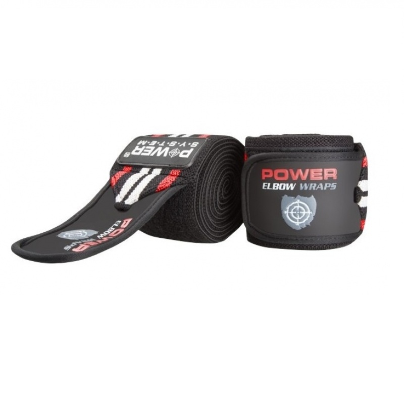 

Локтевые бинты Power System Elbow Wraps PS-3600 Red-Black (R145362)