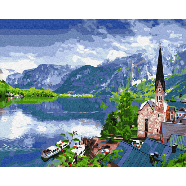 

Картина по номерам / анти-стресс раскраска Mono Art Вид на горное озеро (GX33056)
