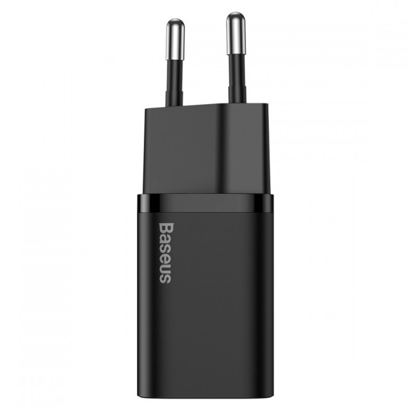 

СЗУ Baseus Super Silicone PD Charger 25W (Type-C) + Type-C to Type-C Cable 3A (1m) Black