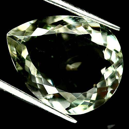 

Зеленый аметист 11.31Ct 18.7*15мм груша Е14340