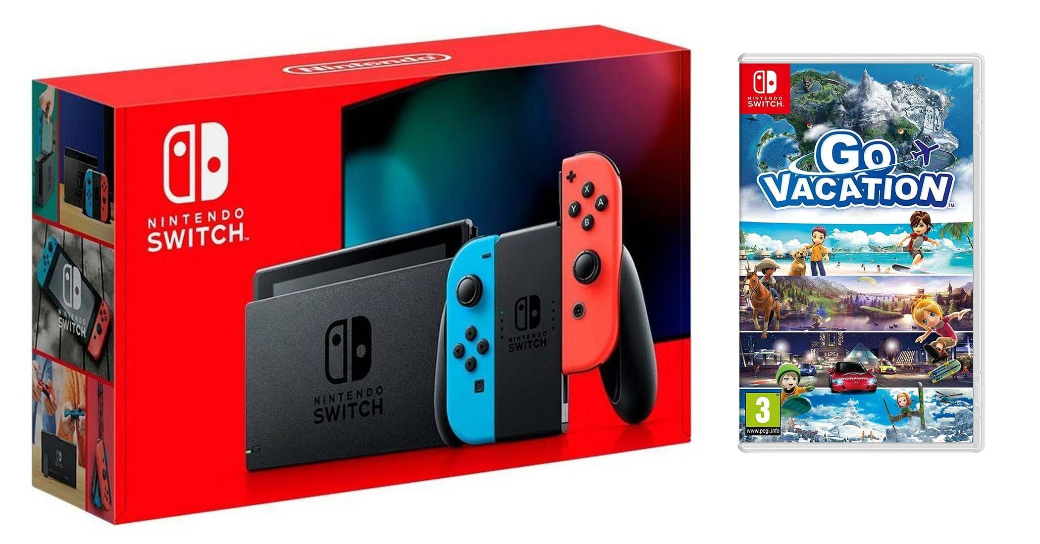 

Nintendo Switch Neon blue/red - Обновлённая версия + Go Vacation для Nintendo Switch