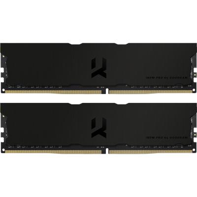 

Модуль памяти для компьютера DDR4 32GB (2x16GB) 3600 MHz Iridium Pro Deep Black GOODRAM (IRP-K3600D4V64L18/32GDC)