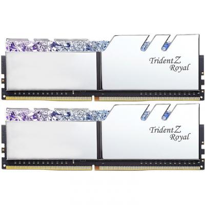 

Модуль памяти для компьютера DDR4 16GB (2x8GB) 3600 MHz Trident Z RGB Royal Silver G.Skill (F4-3600C18D-16GTRS)