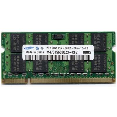 

Модуль памяти для ноутбука SoDIMM DDR2 2GB 800 MHz Samsung (M470T5663QZ3-CF7_Ref)