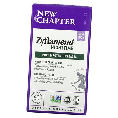 

Здоровый сон, Zyflamend Nighttime, New Chapter 60вегкапс (71377002)