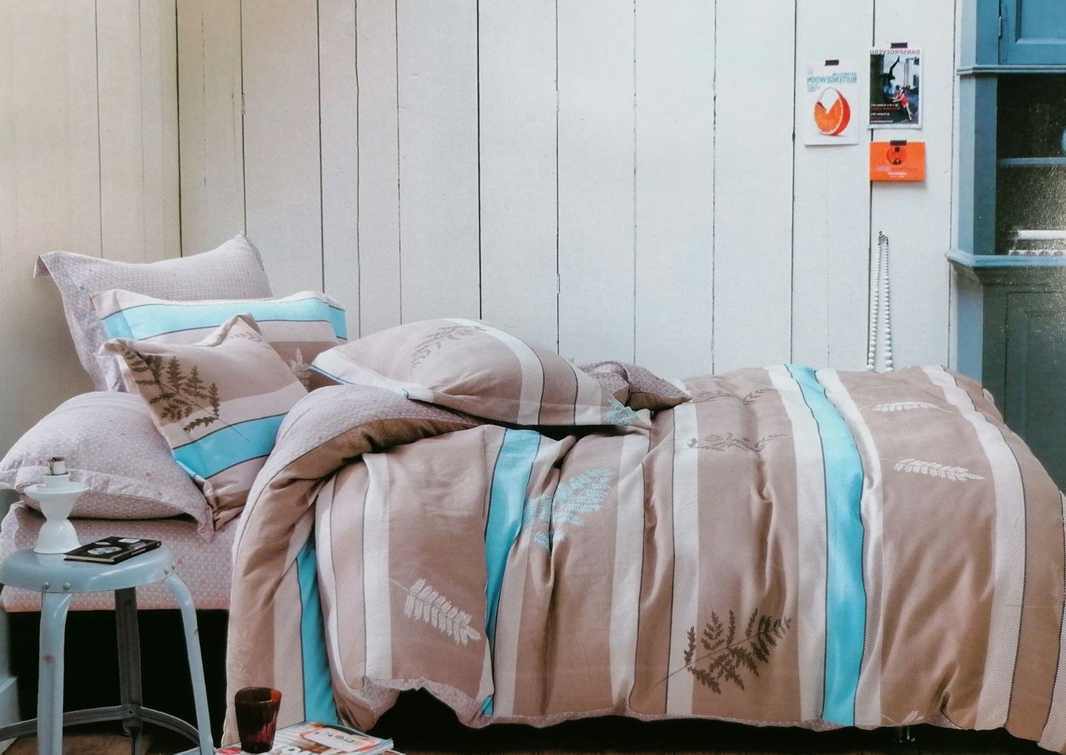 

Комплект постільної білизни Шем Royal satin 200Х220 основний коричневий 96