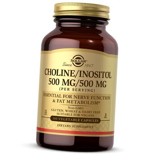 

Холин Инозитол, Choline/Inositol, Solgar 100вегкапс (36313039)