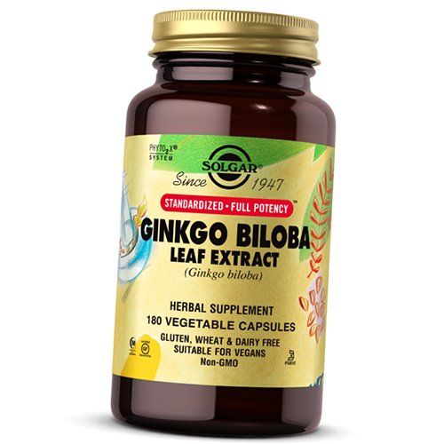 

Экстракт Листьев Гинкго Билобы, Ginkgo Biloba Leaf Extract, Solgar 180вегкапс (71313002)