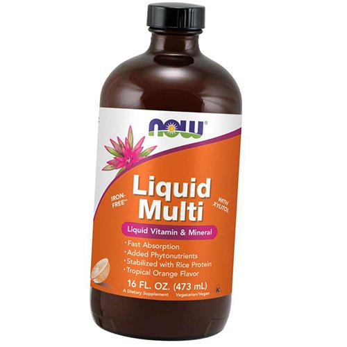 

Жидкие Мультивитамины и Минералы, Liquid Multi, Now Foods 473мл Апельсин (36128271)