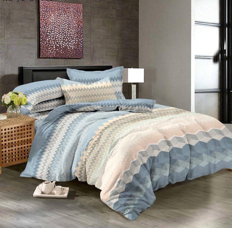 

Комплект постельного белья Qili Home Textile ранфорс №R1011 Полуторный 150х220 разноцветный