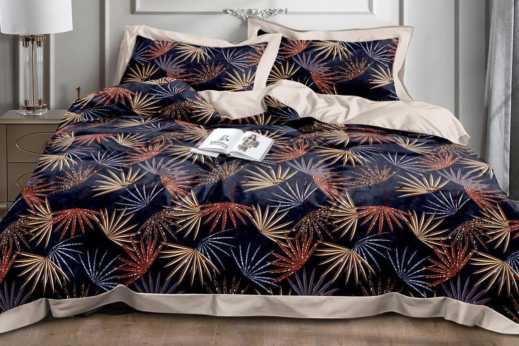 

Комплект постельного белья Qili Home Textile ранфорс №R1017 Двуспальный 180х215 разноцветный