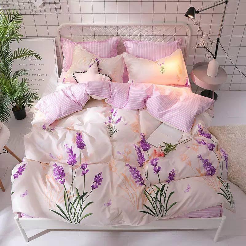 

Комплект постельного белья Qili Home Textile Софткоттон №3345895 Евро 200х220, Розовый цветы