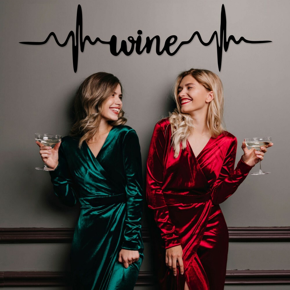 

Панно из дерева Born for Art Wine 70х15 см Черное
