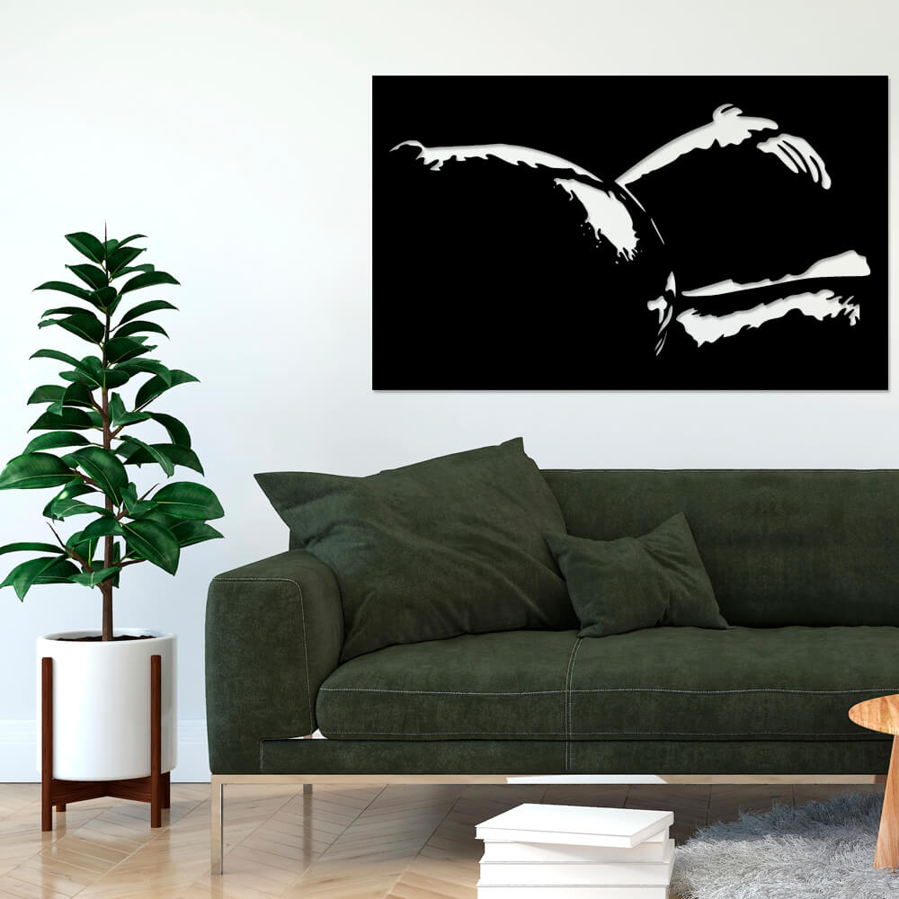 

Панно из дерева Born for Art Вижу их в темноте 70х42 см Черное