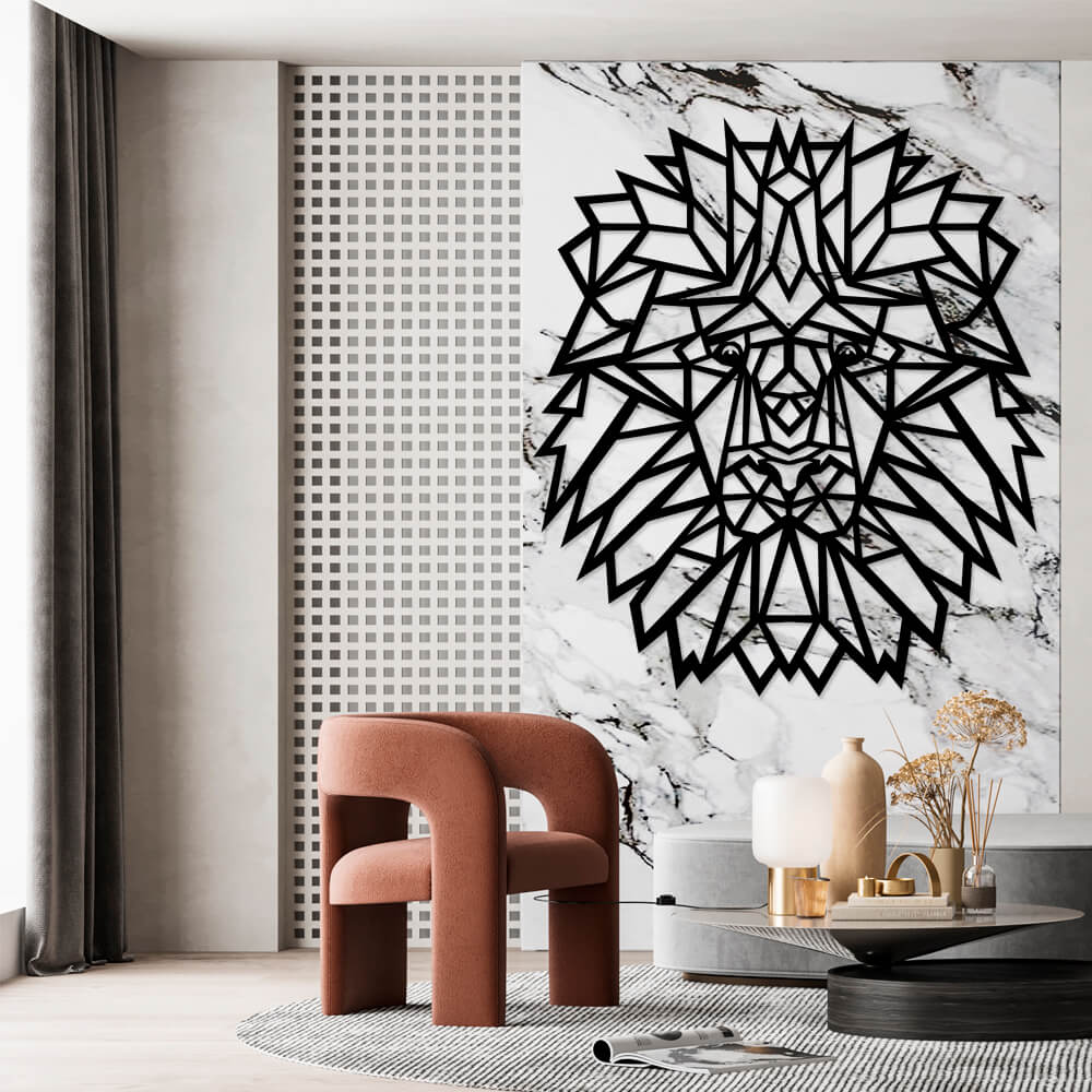 

Панно из дерева Born for Art Evil Leo 115х100 см Черное