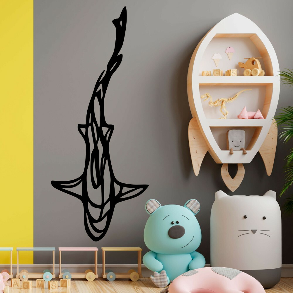 

Панно из дерева Born for Art Рыба 2.0 90х38 см Черное