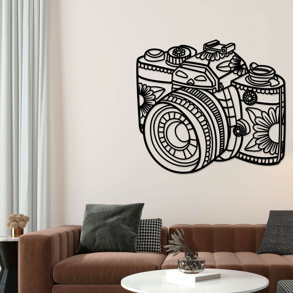 

Панно из дерева Born for Art Фотокамера 115х100 см Черное