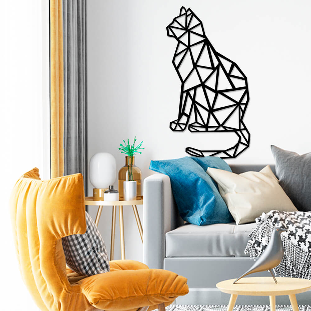 

Панно из дерева Born for Art Гордая кошка 145х80 см Черное