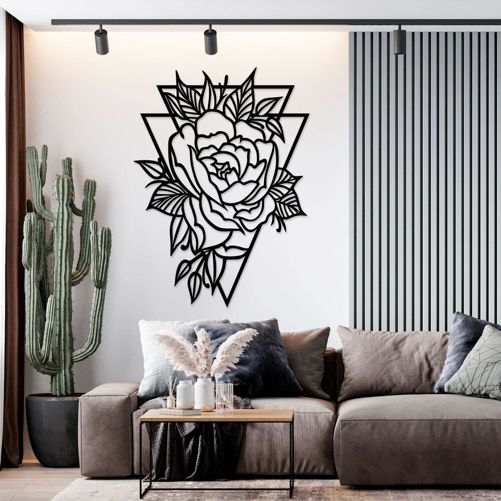 

Панно из дерева Born for Art Цветущая роза 90х66 см Черное
