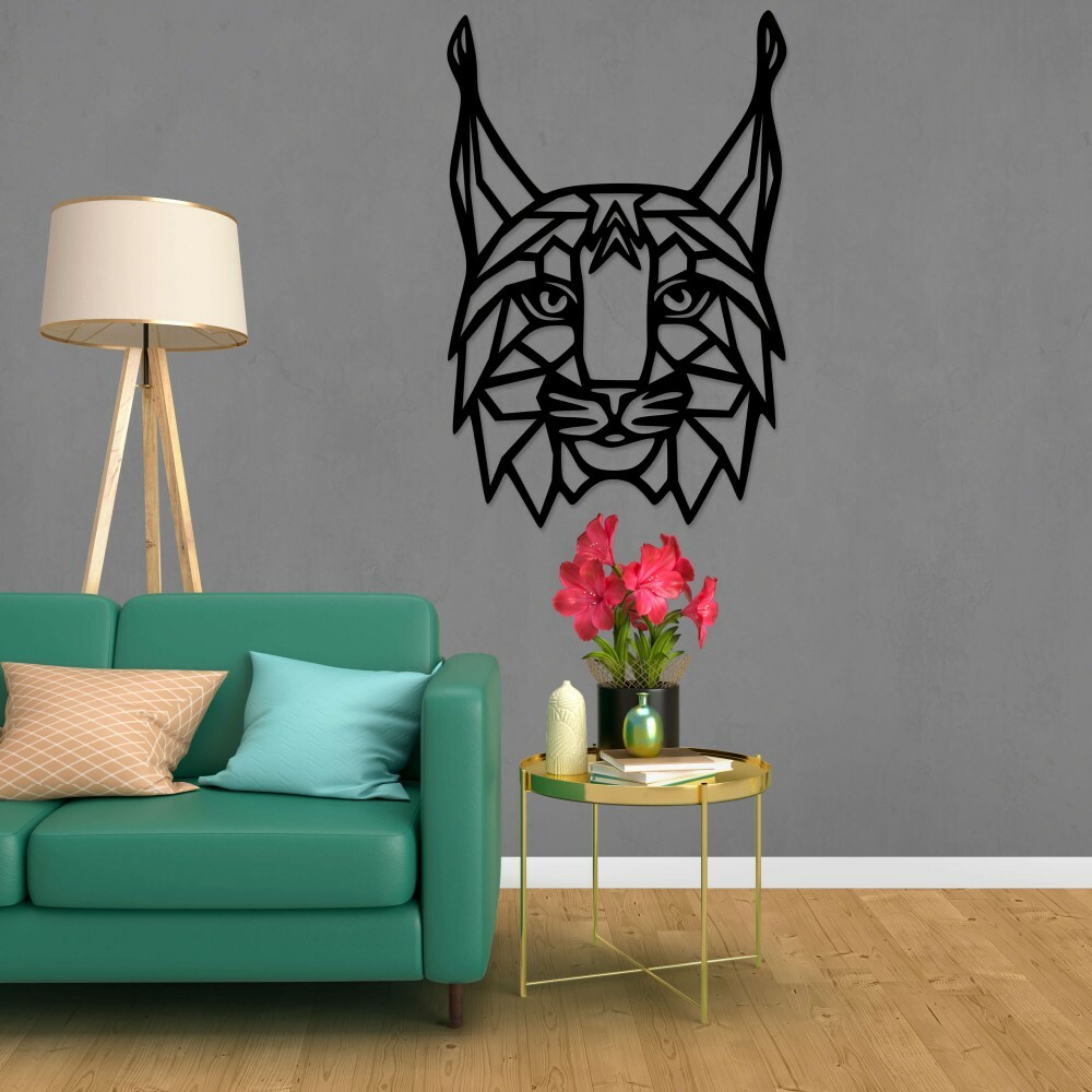 

Панно из дерева Born for Art Дикая кошка 145х96 см Черное