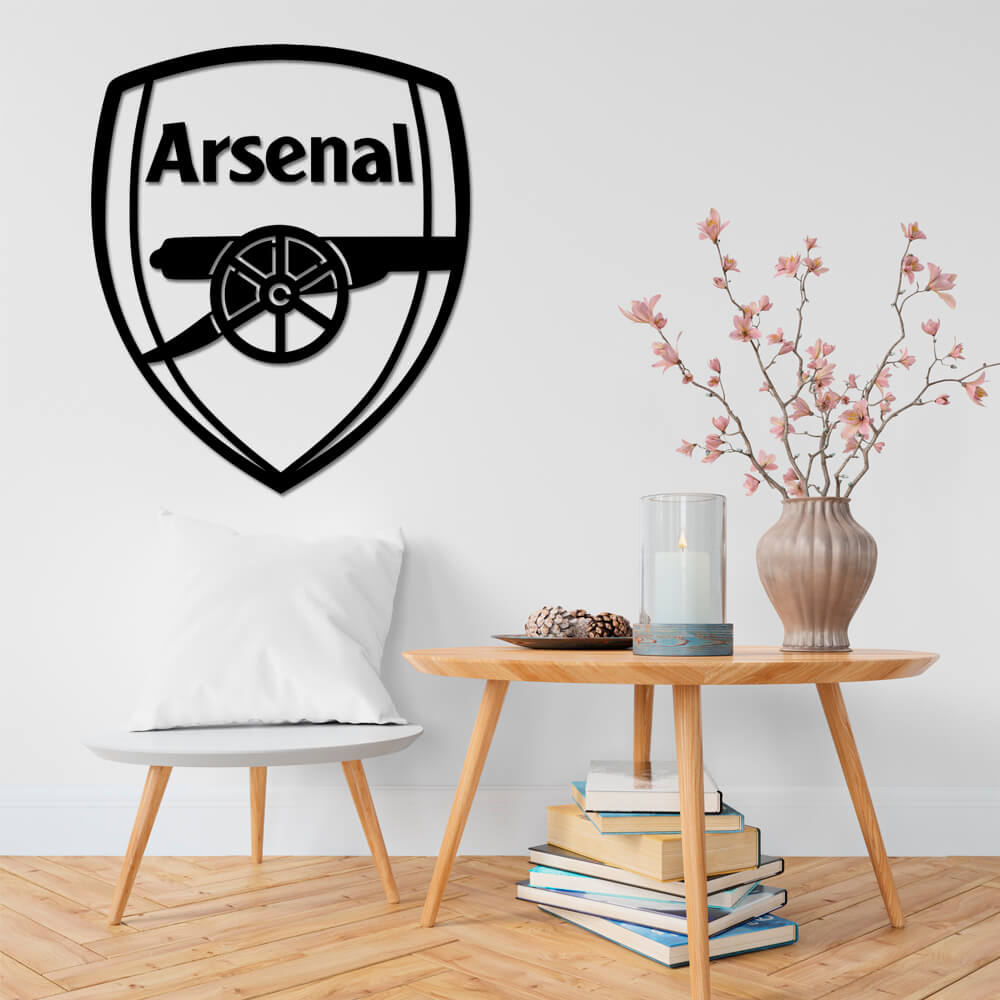 

Панно из дерева Born for Art ФК Arsenal 70х59 см Черное