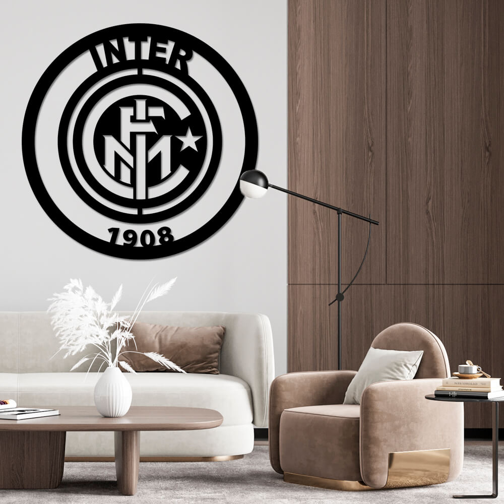 

Панно из дерева Born for Art ФК Inter 90х90 см Черное