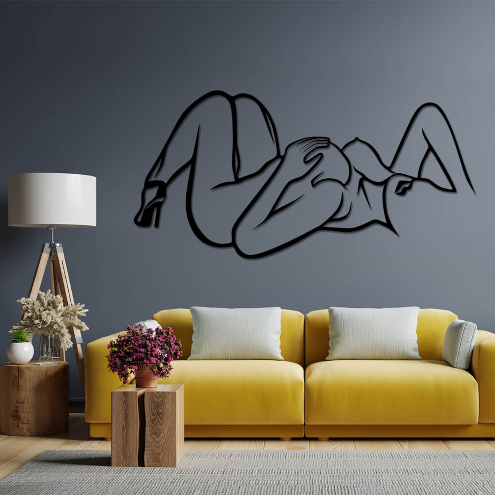 

Панно из дерева Born for Art Passion 70х35 см Черное
