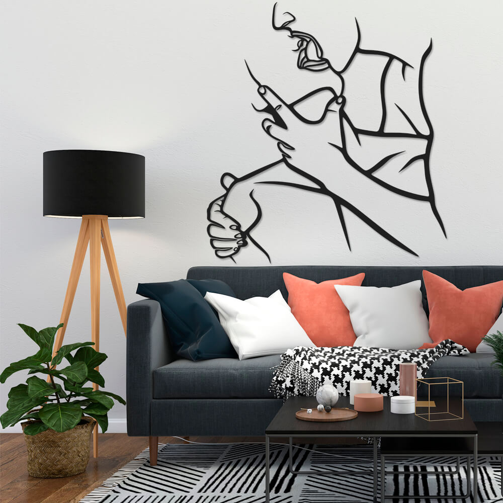 

Панно из дерева Born for Art Целуй без слов 115х100 см Черное