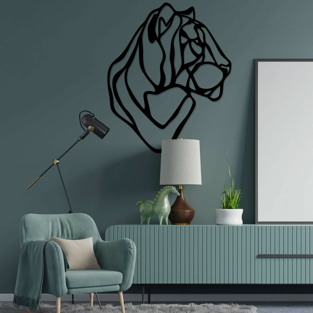 

Панно из дерева Born for Art Тигр 70х60 см Черное