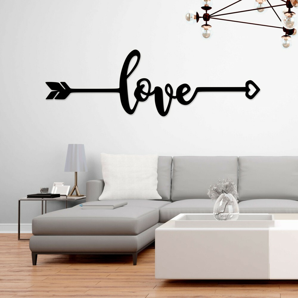 

Панно из дерева Born for Art Love 2.0 115х29 см Черное