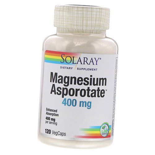 

Аспартат Магния, Magnesium Asporotate, Solaray 120вегкапс (36411050)