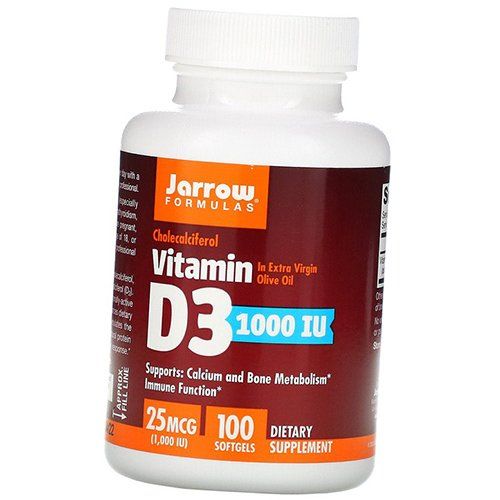 

Витамин Д3, Vitamin D3 1000, Jarrow Formulas 100гелкапс (36345018)