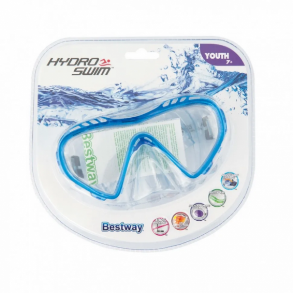

Маска для плавания водозащитная Hydro Swim Youth Royal маска для погружения под воду водоотталкивающая синяя