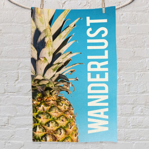 

Полотенце маленькое с принтом Wanderlust pineapple Present маленькое полотенце с принтом 80х50 см