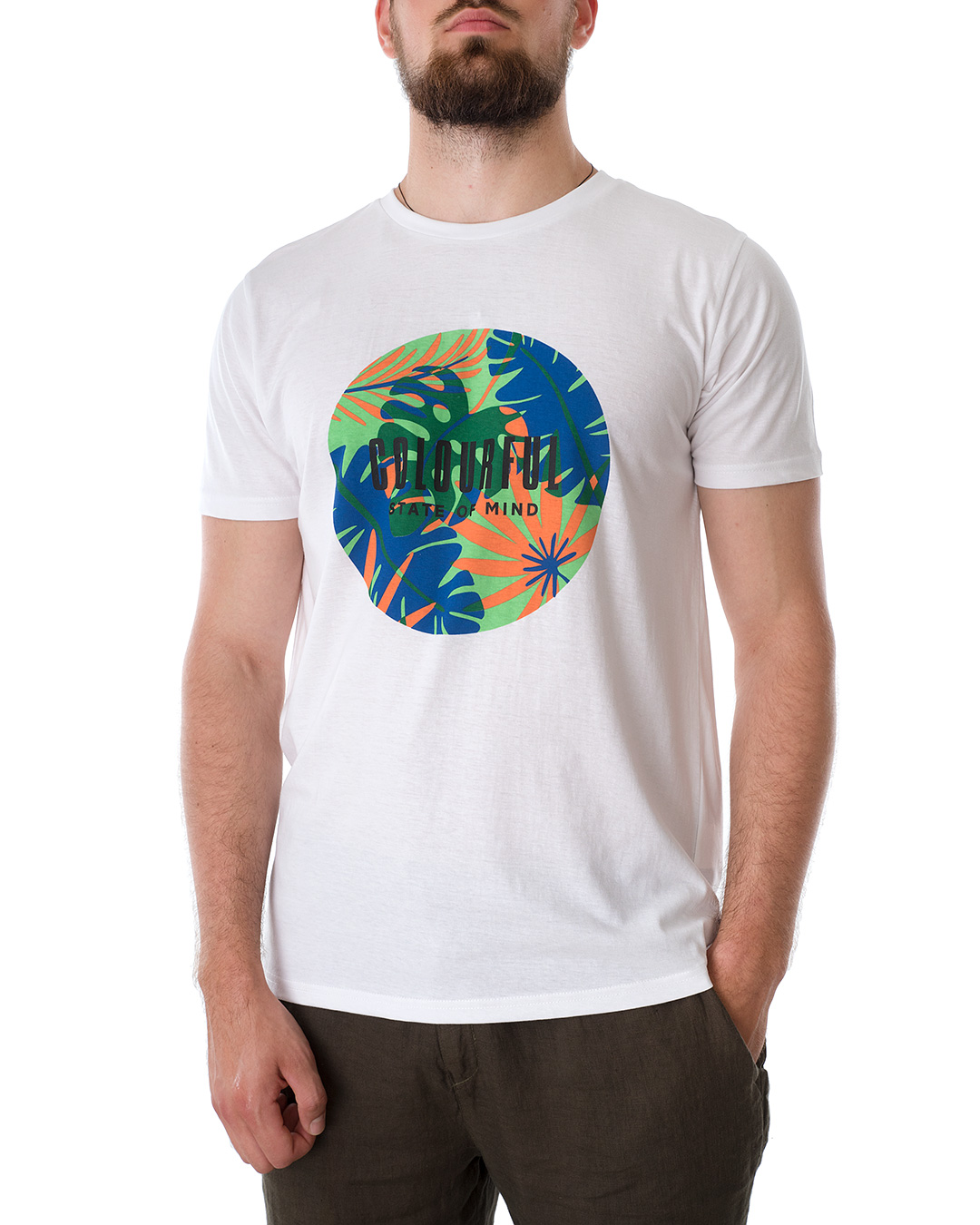 

Футболка чоловіча E-BOUND (147301-OPTICAL WHITE-white/21) XXL