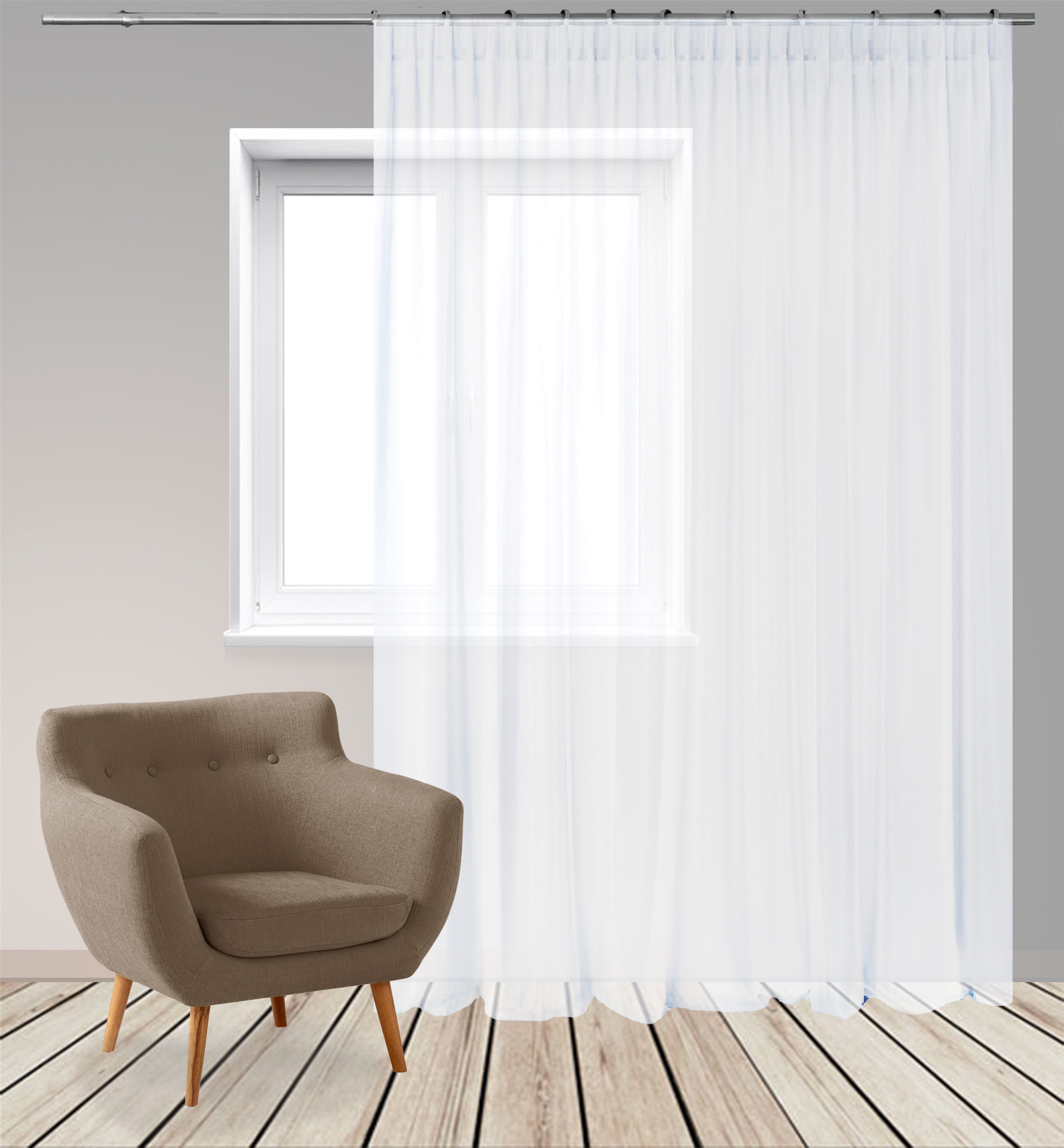 

Тюль Di&Di Бест Вуаль 700х245 с утяжелителем Белый