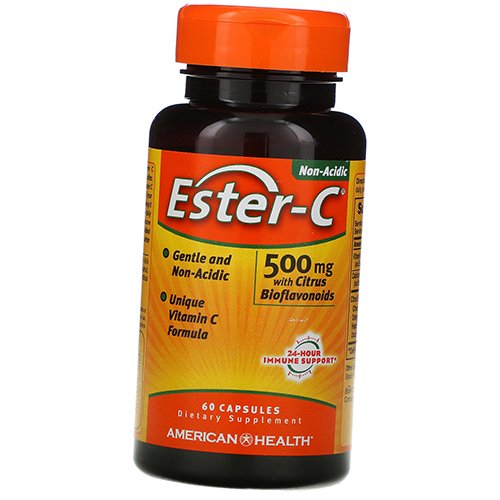 

Эстер С с Цитрусовыми Биофлавоноидами, Ester-C 500 with Citrus Bioflavonoids Caps, American Health 60капс (36471006)