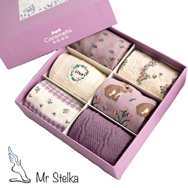

Набор женских носков Caramella "Purple", 6 пар, 35-39р (22-24 см) CA-40 C