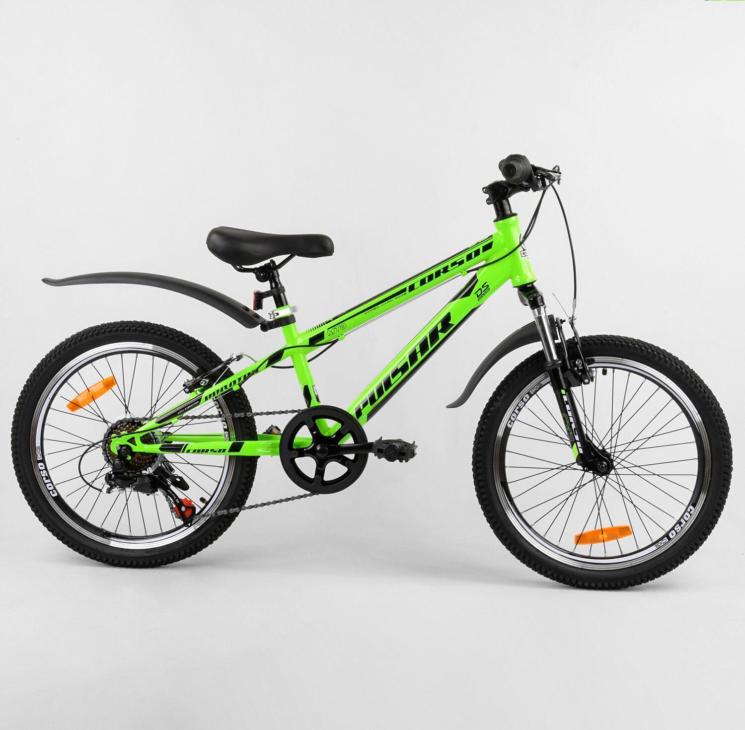 

Велосипед Спортивный CORSO Pulsar 20" 80939 Зеленый