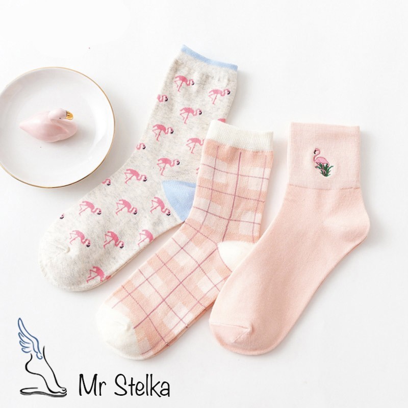 

Набор женских носков "Flamingo" 3 пары, 35-39р (22-24 см) CA-26